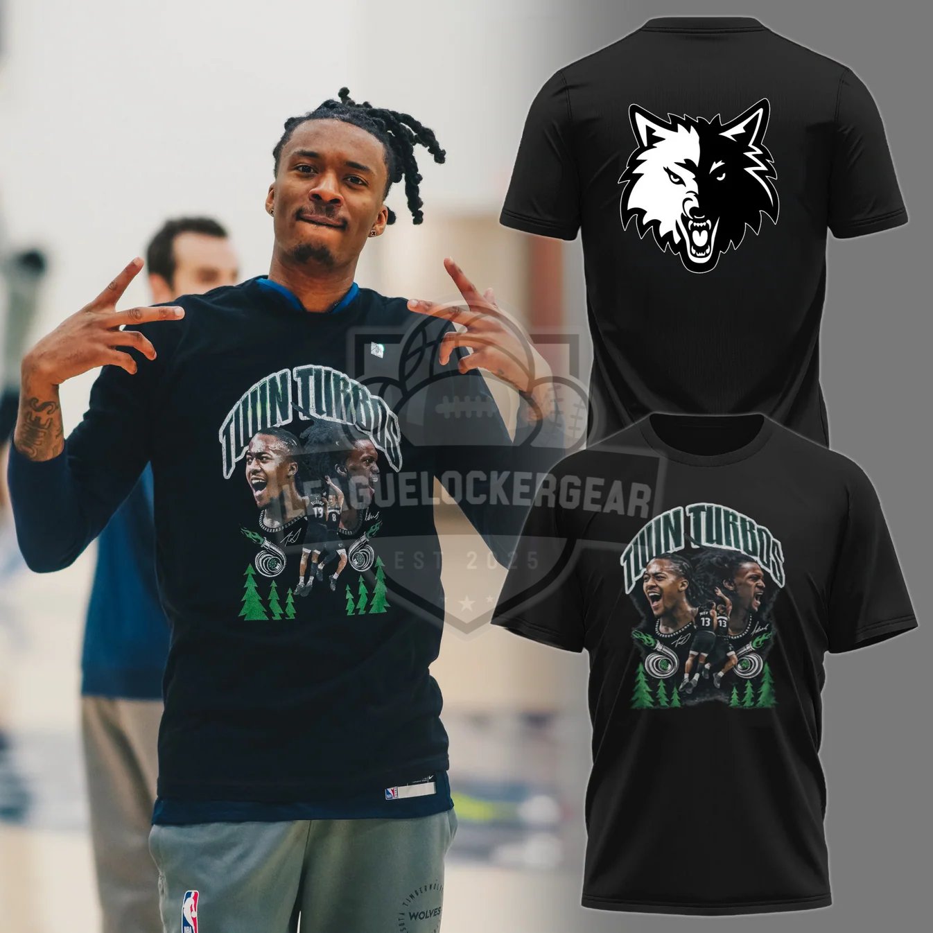 Minnesota Timberwolves Twin Turbos T-Shirt
