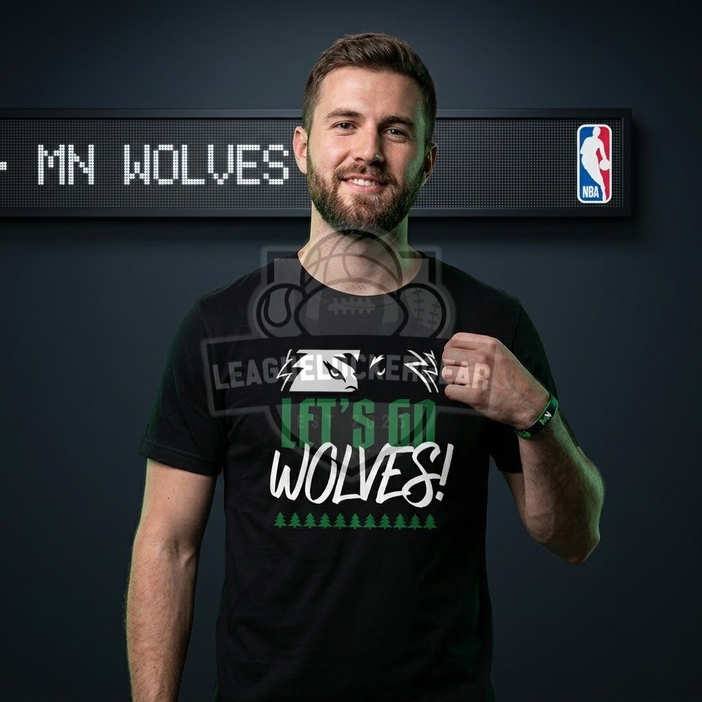 Minnesota Timberwolves Wolves Back Let’s Go Wolves T-Shirt