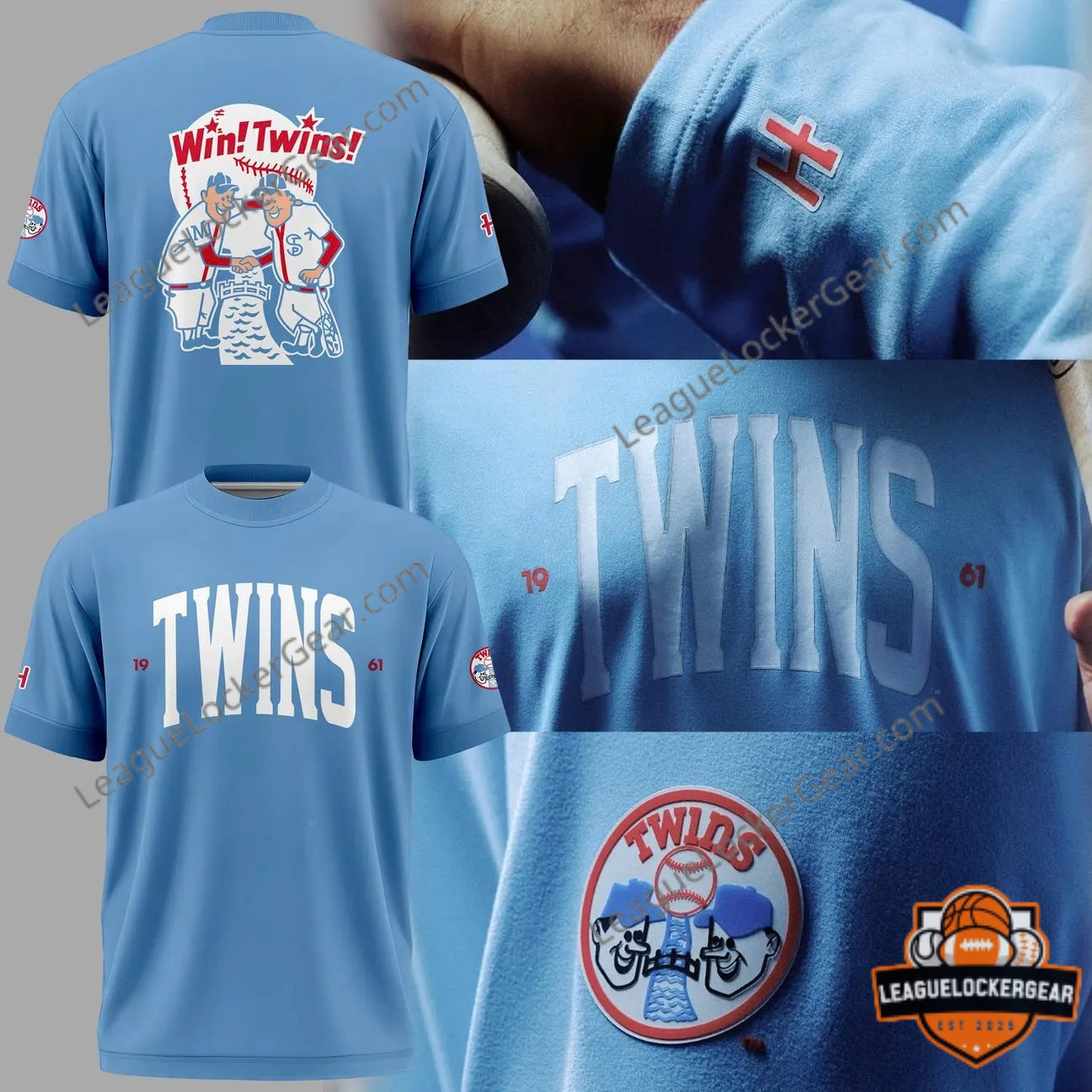 Minnesota Twins Vintage 1961 Minnie and Paul Mascots T-Shirt