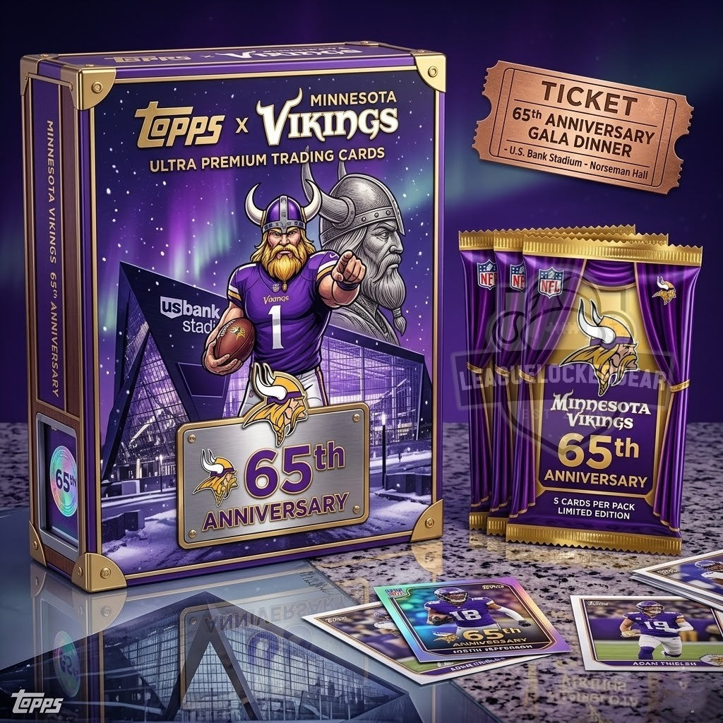 Minnesota Vikings 65th Anniversary Trading Cards
