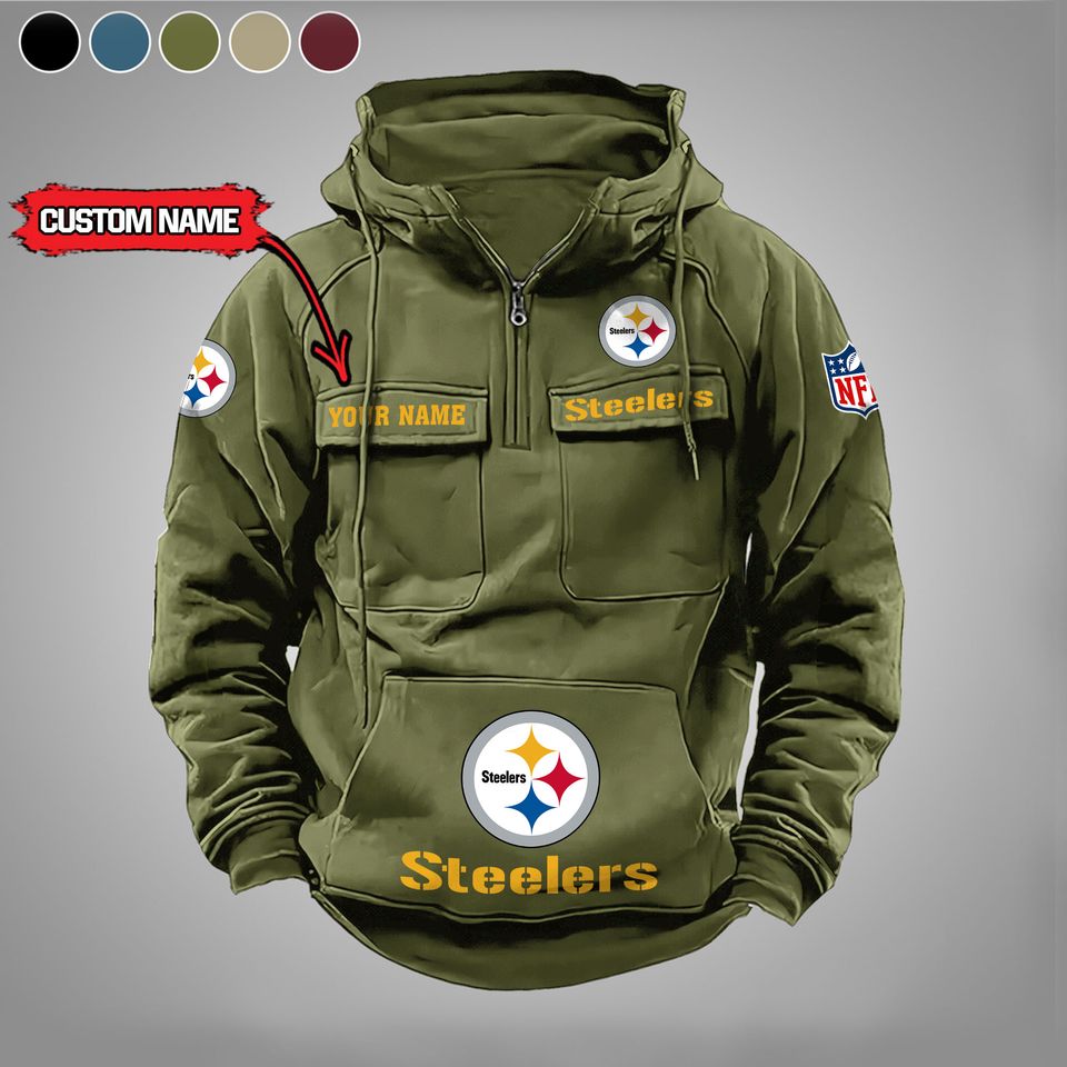 Pittsburgh Steeler Vintage Men Hoodie