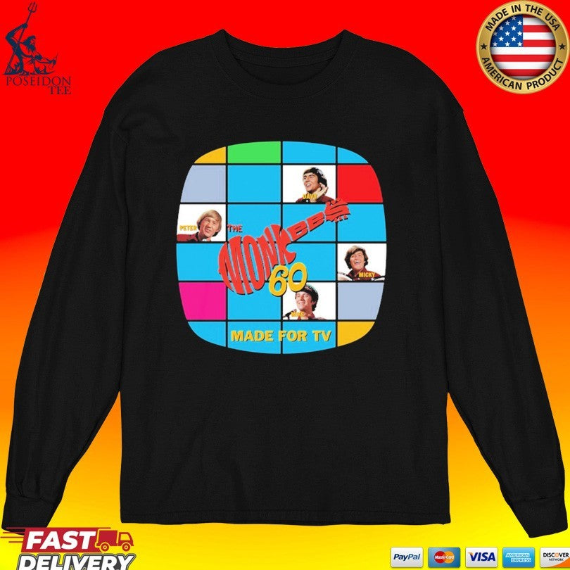 Monkees Retro Made For Tv Test Pattern T-shirt