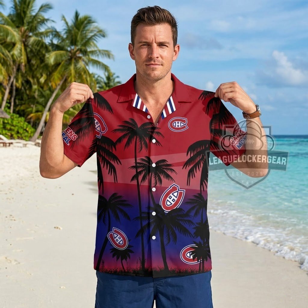 Montreal Canadiens Tropical Hawaiian Shirt