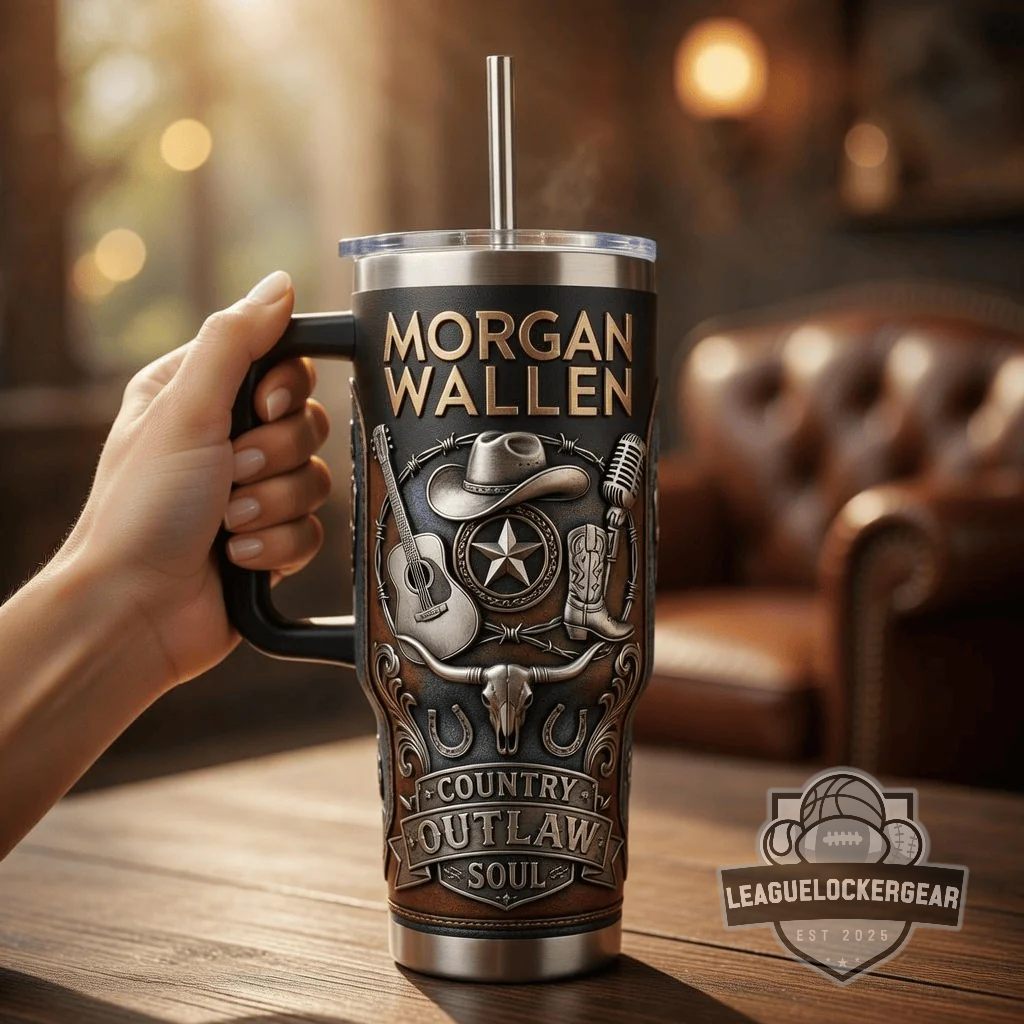 Morgan Wallen Southern Outlaw Edition Country Outlaw Soul 40oz Tumbler