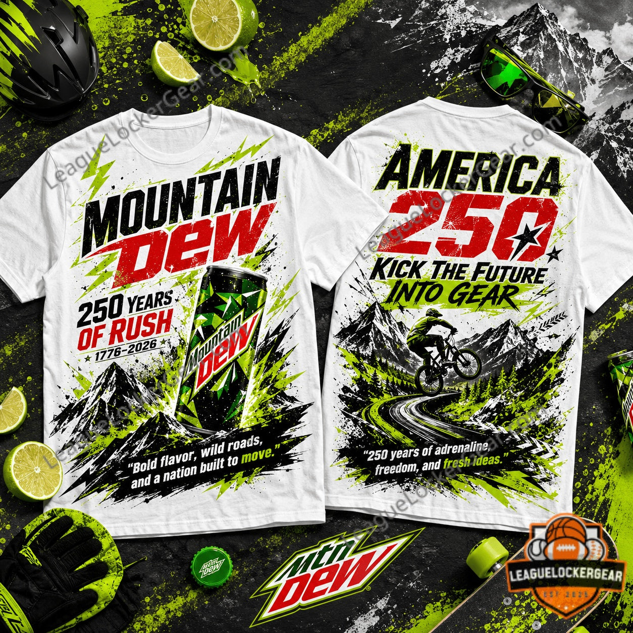 Mountain Dew America 250th Anniversary T-Shirt