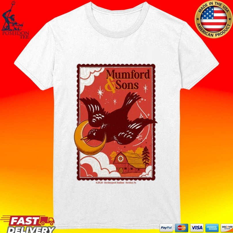 Mumford And Sons In Hershey Pa On June 20 2026 T-shirt