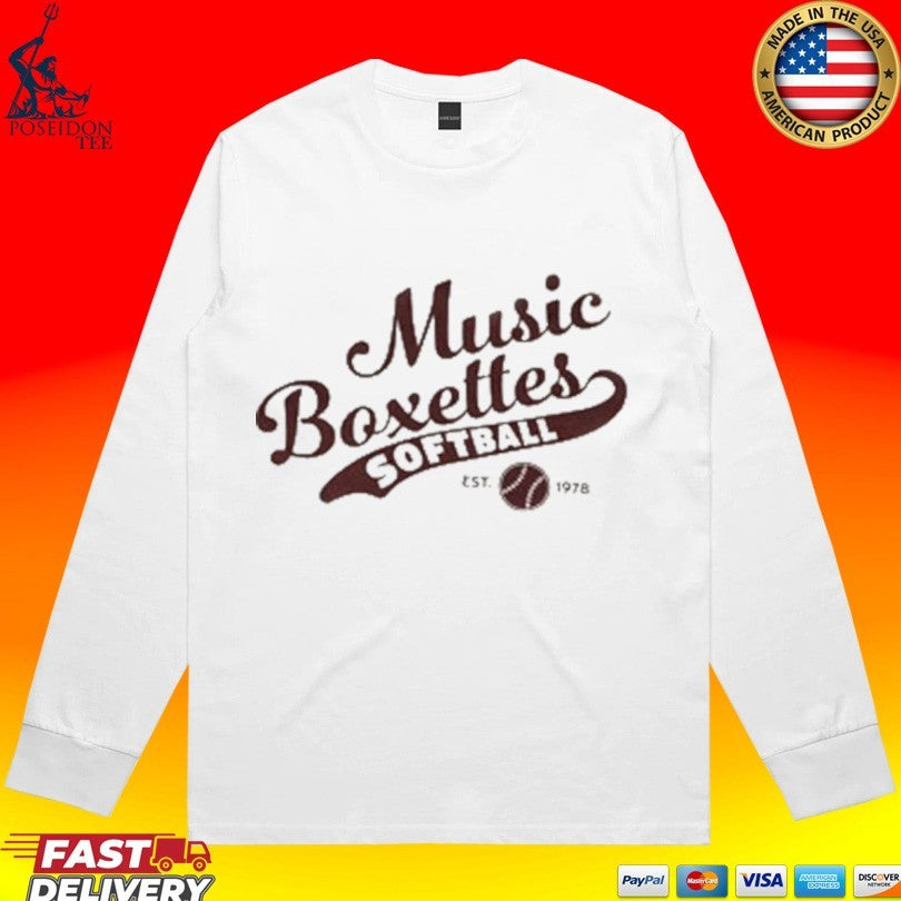 Music Box Softball Music Boxettes Raglan T-shirt