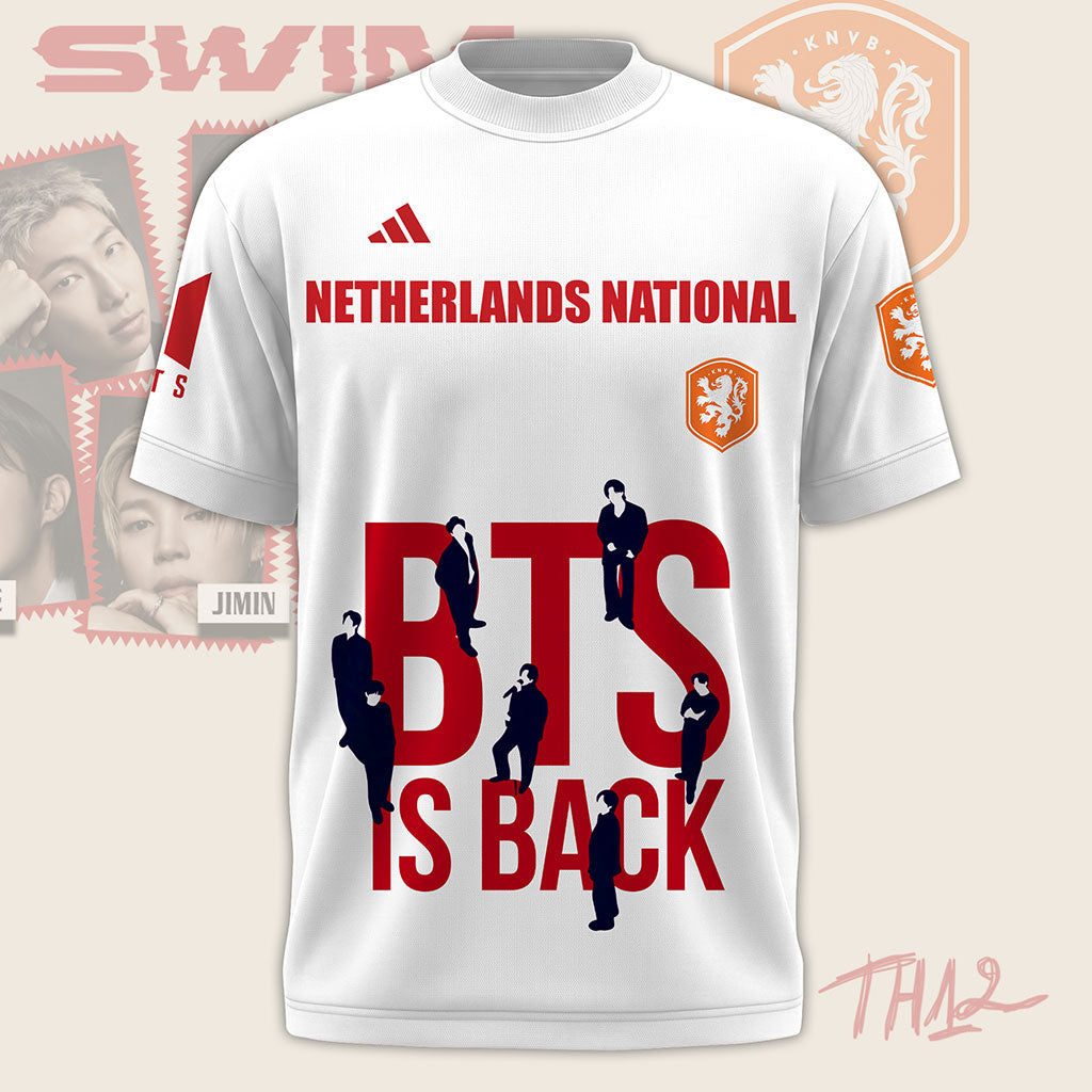 BTS Is Back Netherlands National World Cup 2026 T-Shirt