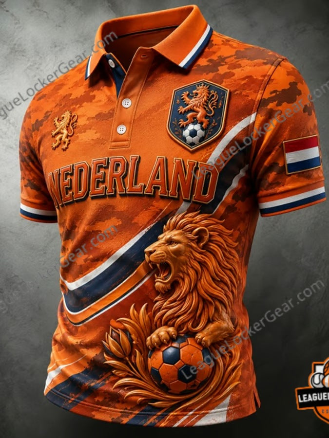 Netherlands National Football Team World Cup 2026 Polo Shirt