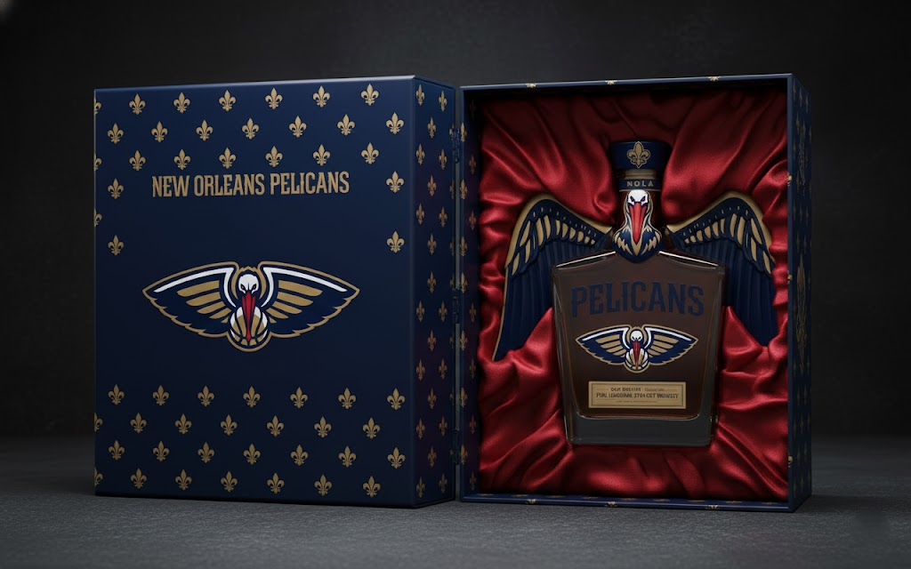 New Orleans Pelicans Whiskey Bottle – “Pels Pride” Collector’s Edition