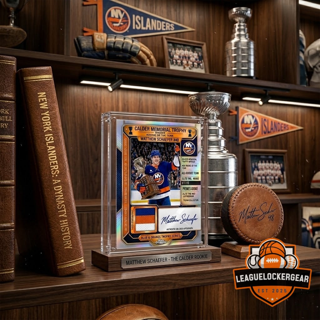 Matthew Schaefer Calder Memorial Trophy Rookie of the Year Hockey Card