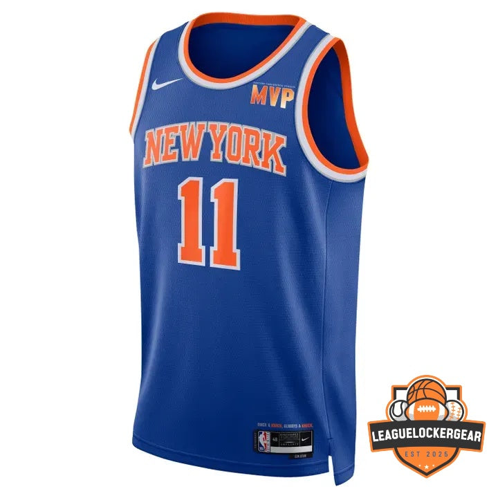 Knicks Jalen Brunson MVP Finals Signed Basketball Jersey