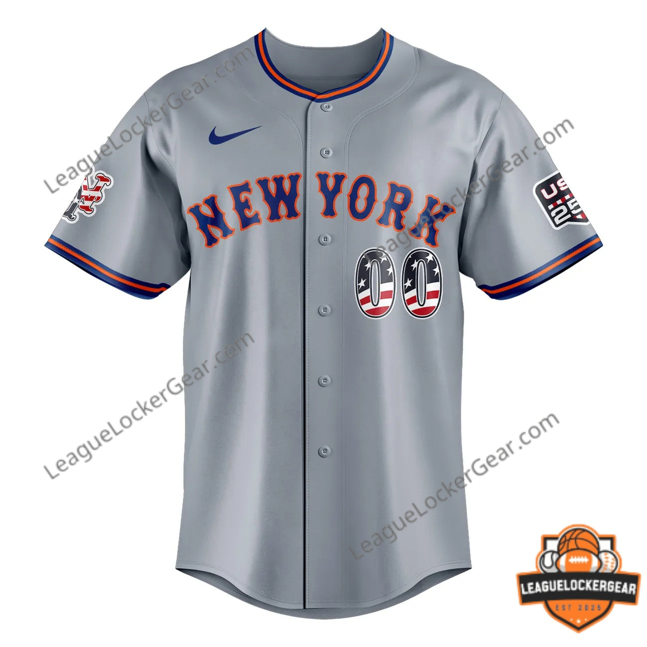 New York Mets 4th of July Baseball Jersey
