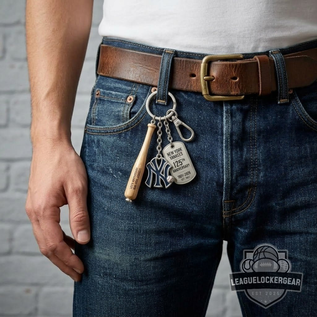 New York Yankees 125th Anniversary 1901-2026 Keychain