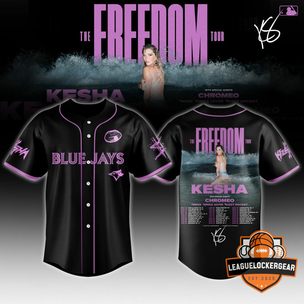 New York Yankees Kesha The Freedom Tour Baseball Jersey