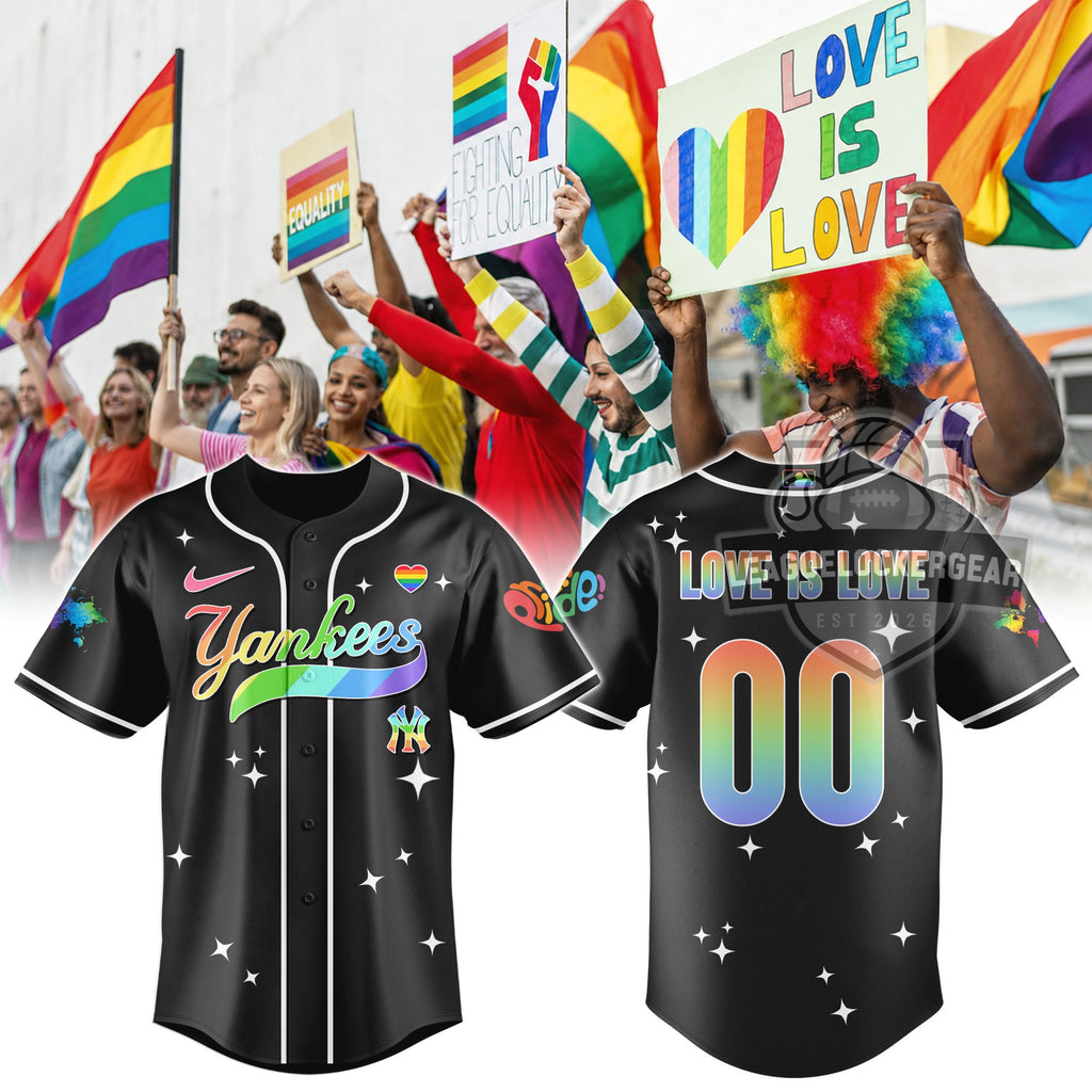 New York Yankees Pride Month Baseball Jersey