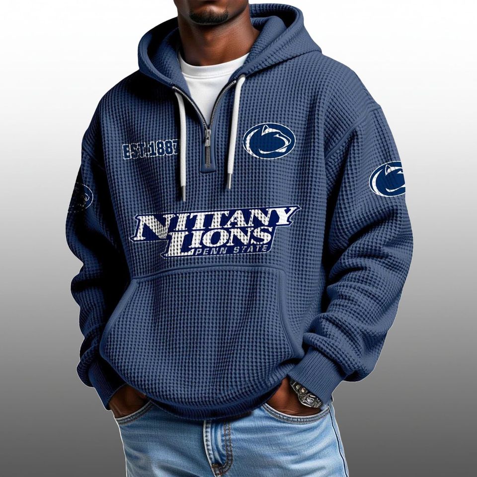 Nittany Lions EST 1887 Half Quarter Zip Waffle Hoodie