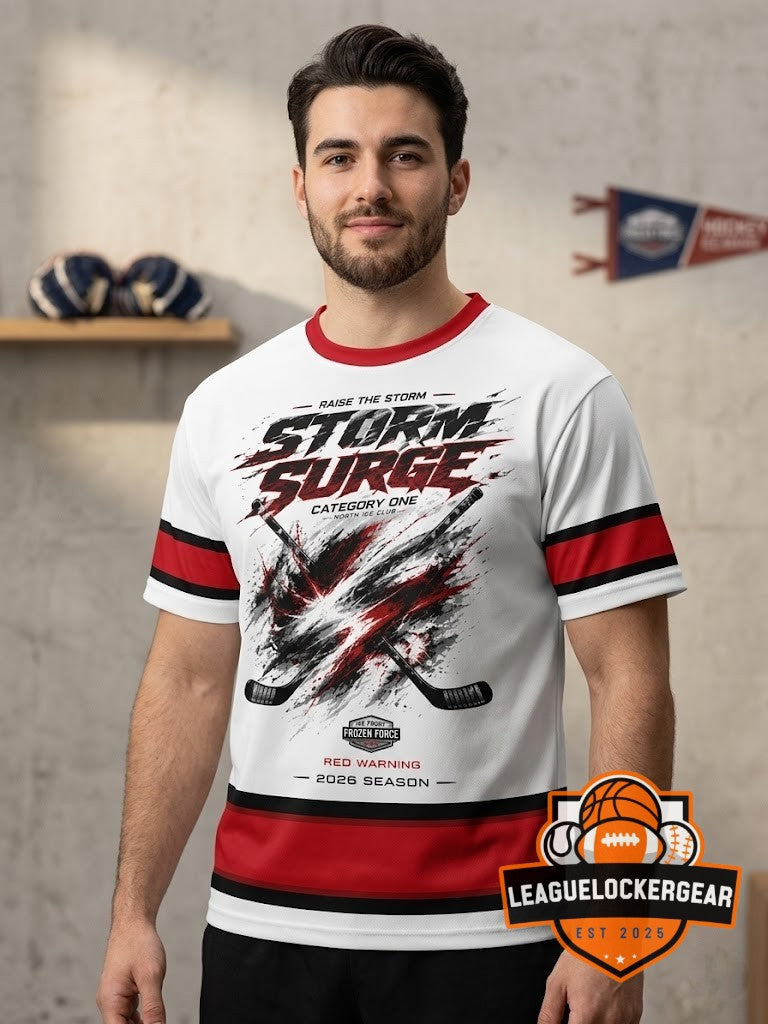 North Ice Club Storm Surge Category One Red Warning 2026 Season T-Shirt