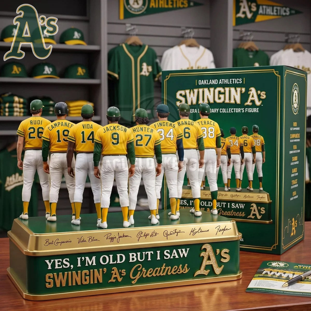 Oakland Athletics Yes I’m Old But I Saw Greatness Acrylic Plaque