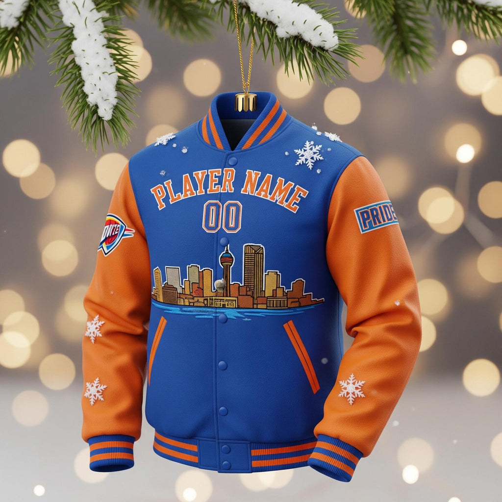 OKC Thunder Legacy Jacket Ornament 2025 – Personalized Edition