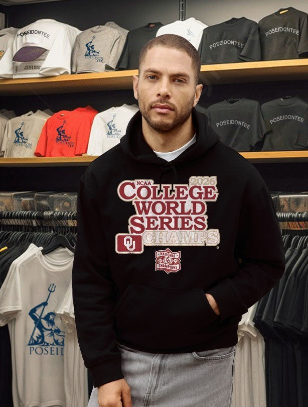 Oklahoma Baseball 2026 College World Series Champions T-shirt