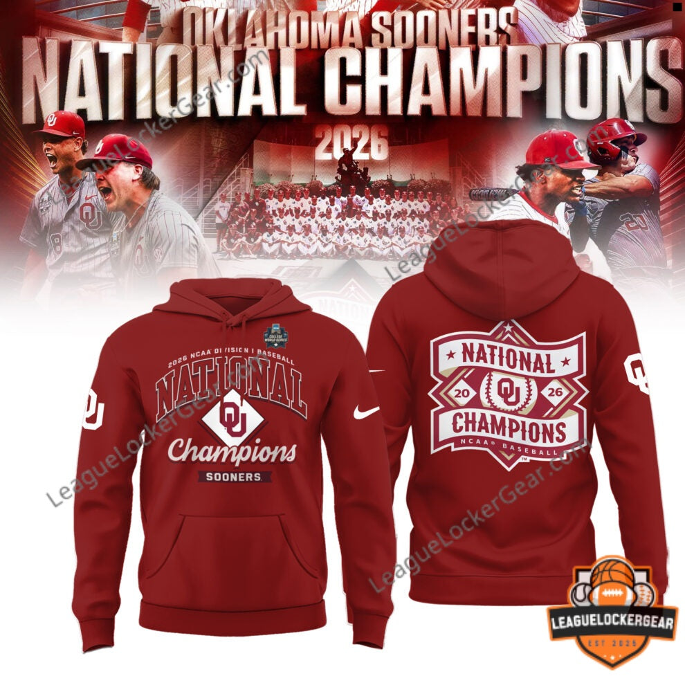Oklahoma Sooners 2026 NCAA Division I Baseball National Champions T-Shirt