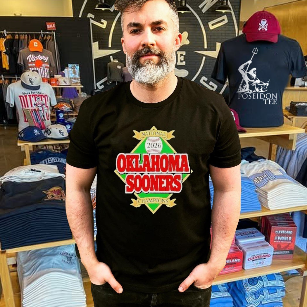Oklahoma Sooners Baseball Mlb Champions 2026 National Diamond T-shirt