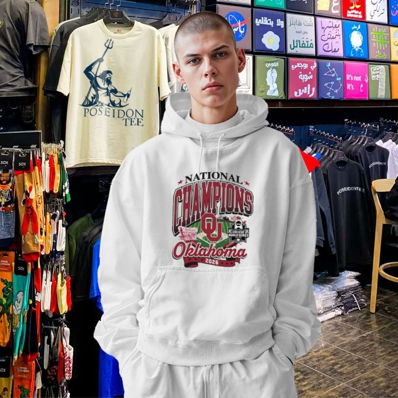 Oklahoma Sooners Ivory 2026 College World Series Champions Stretch T-shirt