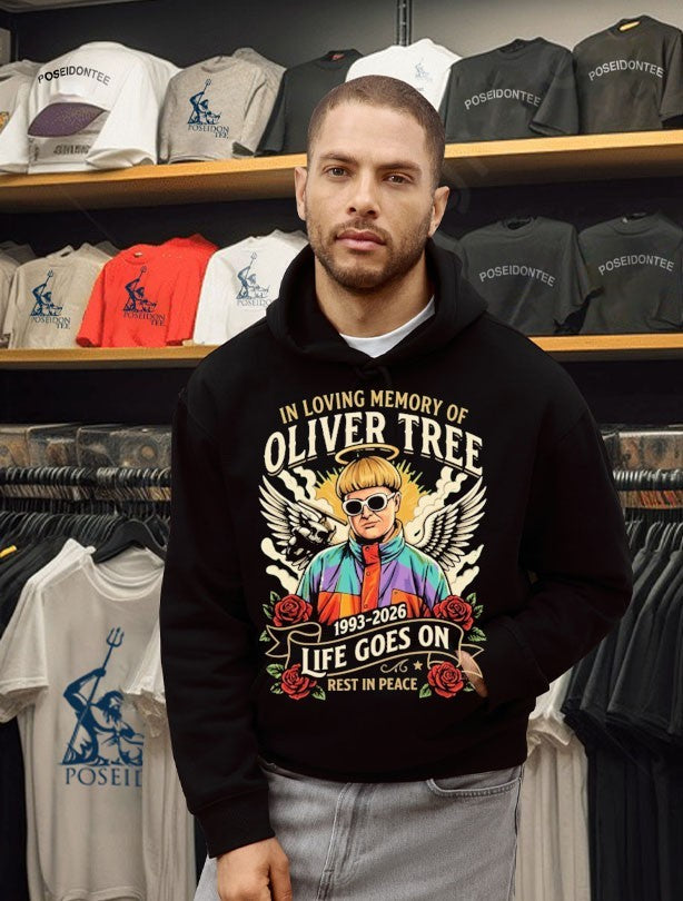 Oliver Tree Rip 1993 2026 Life Goes On Memorial T-shirt