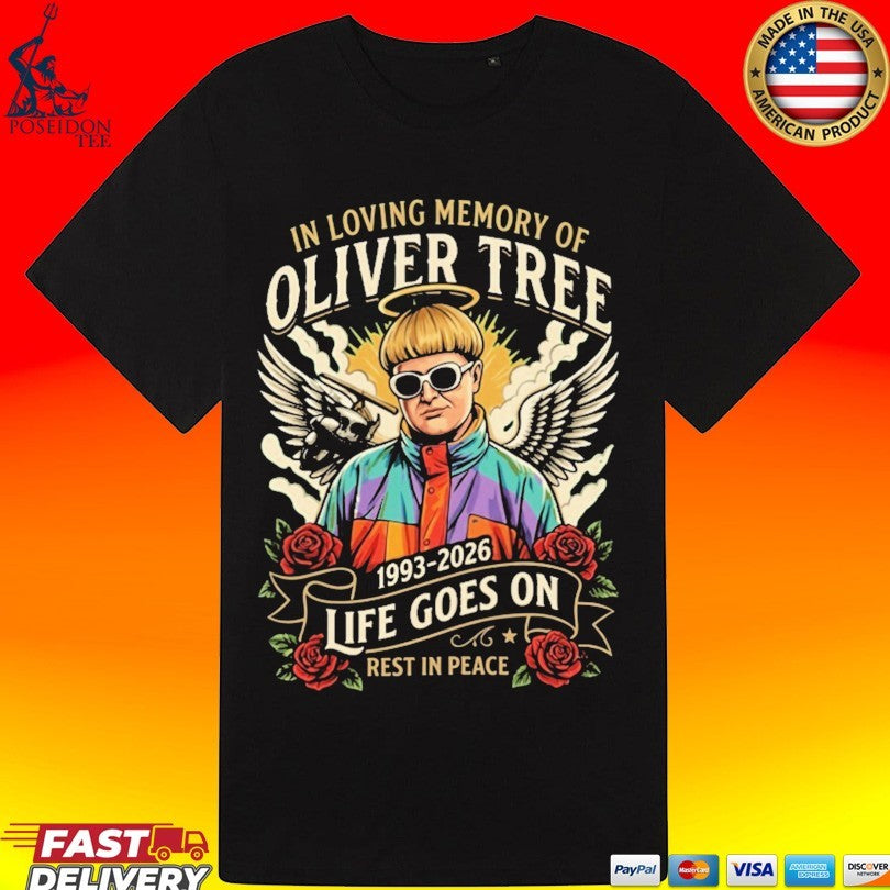 Oliver Tree Rip 1993 2026 Life Goes On Memorial T-shirt