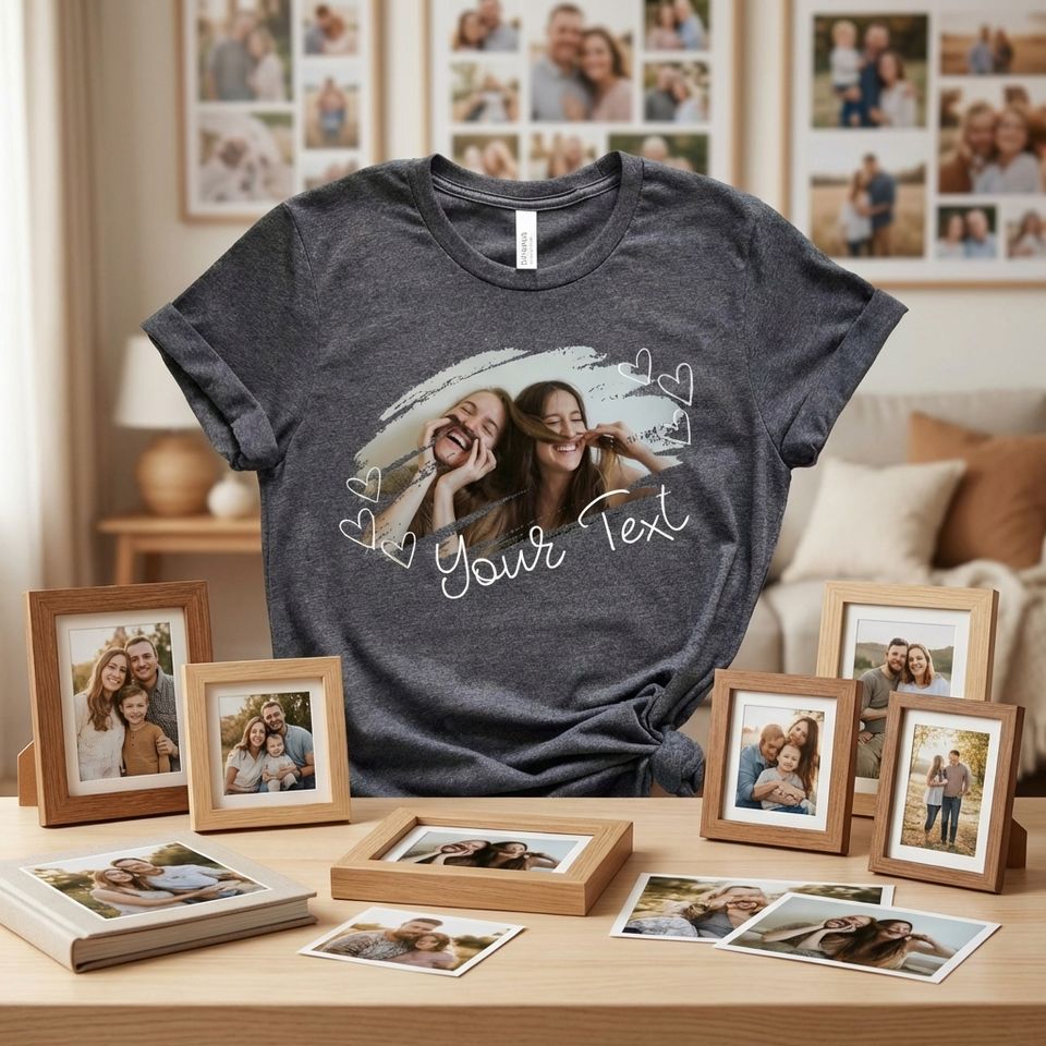 Custom Photo shirt, Personalized Family Picture T-shirt