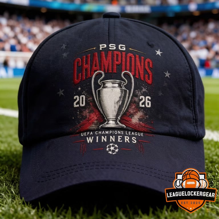 Paris Saint-Germain F.C. Back to Back Champions D’Europe 2025 2026 T-Shirt
