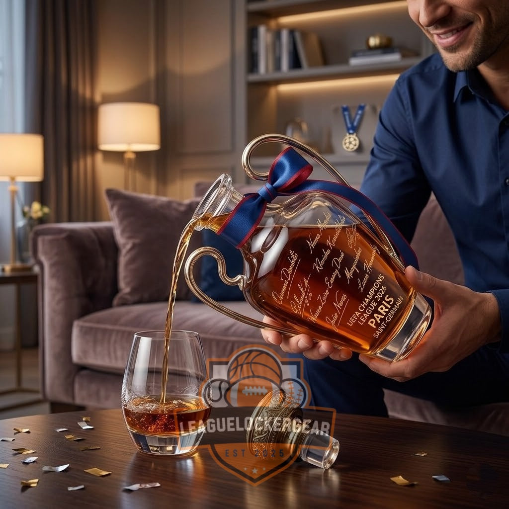 Paris Saint-Germain UEFA Champions League 2026 Whiskey Decanter
