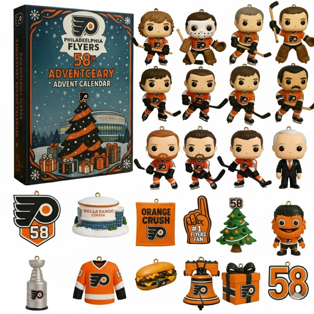 Philadelphia Flyers 58th Anniversary Funko Pop Advent Calendar – 24-Day Hockey Holiday Countdown Gift