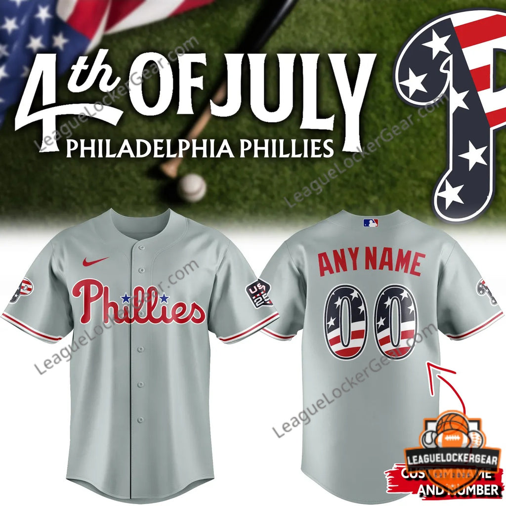Philadelphia Phillies 4th of July Baseball Jersey