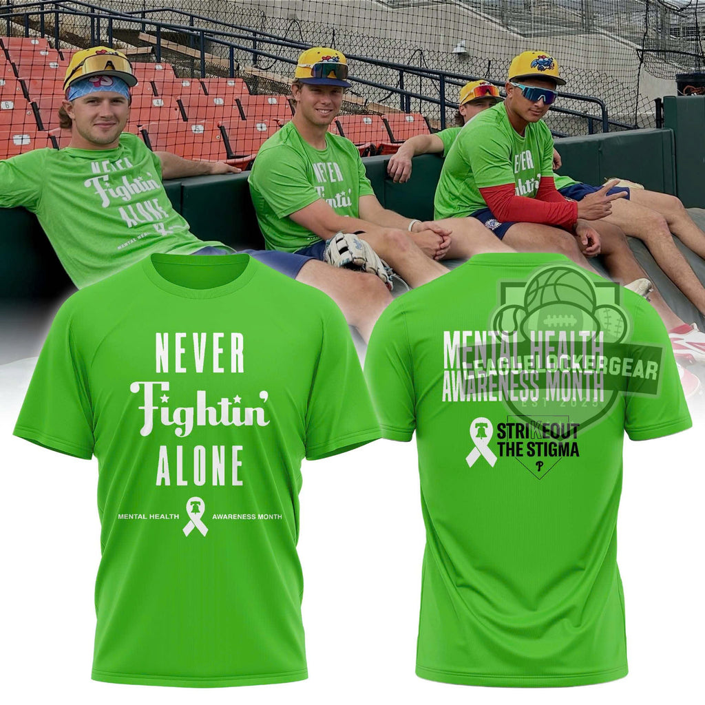 Philadelphia Phillies Mental Health Awareness Month Strikeout The Stigma T-Shirt