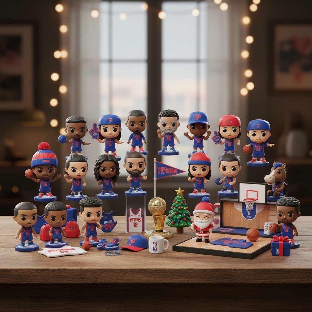 Detroit Pistons Advent Calendar 2025 – NBA Holiday Countdown Gift Set for Basketball Fans