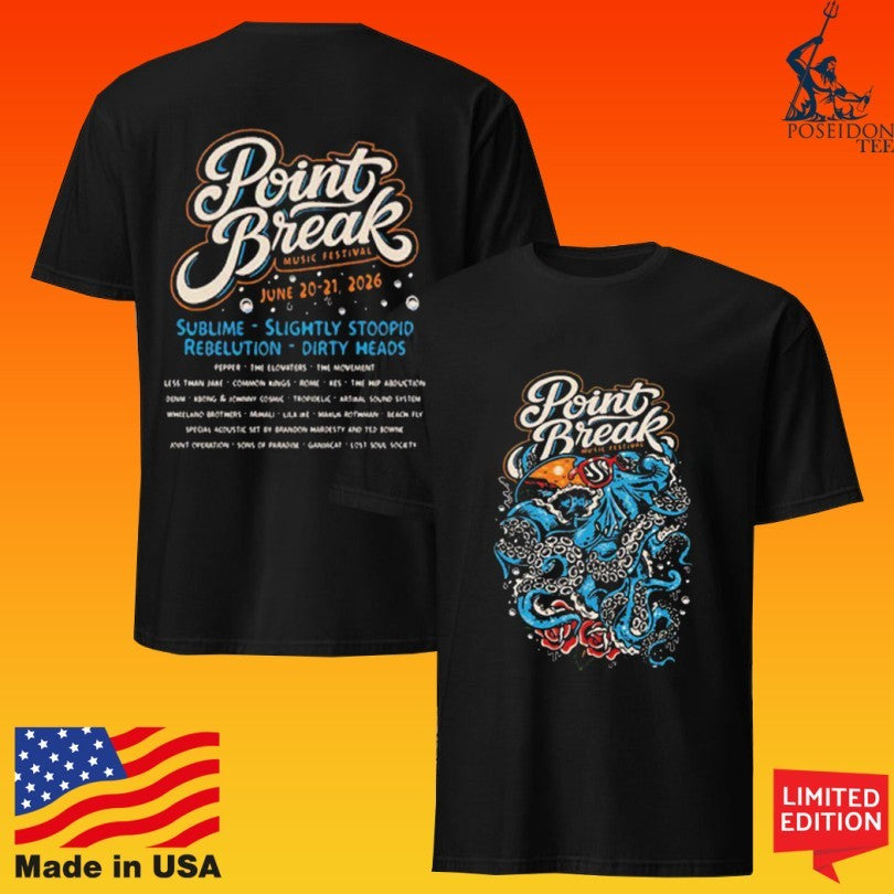 Point Break Festival Virginia Beach Va June 20 21 2026 T-shirt