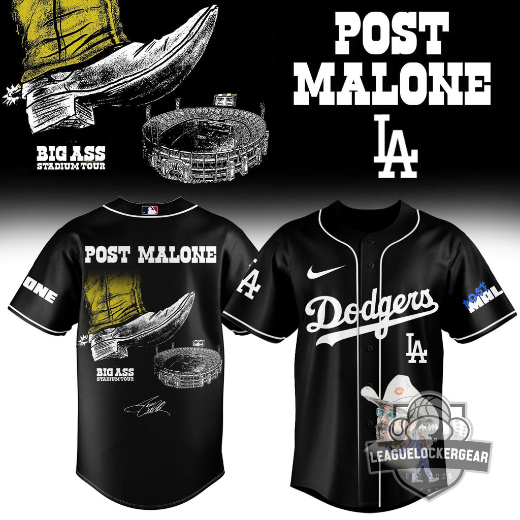 MLB All Team x Post Malone Big Ass Stadium Tour Baseball Jersey