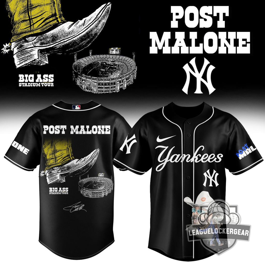 MLB All Team x Post Malone Big Ass Stadium Tour Baseball Jersey
