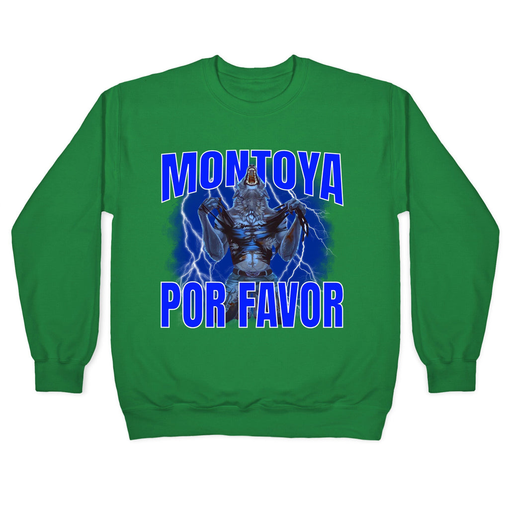 Montoya Por Favor Wolf Meme Crewneck Sweatshirt
