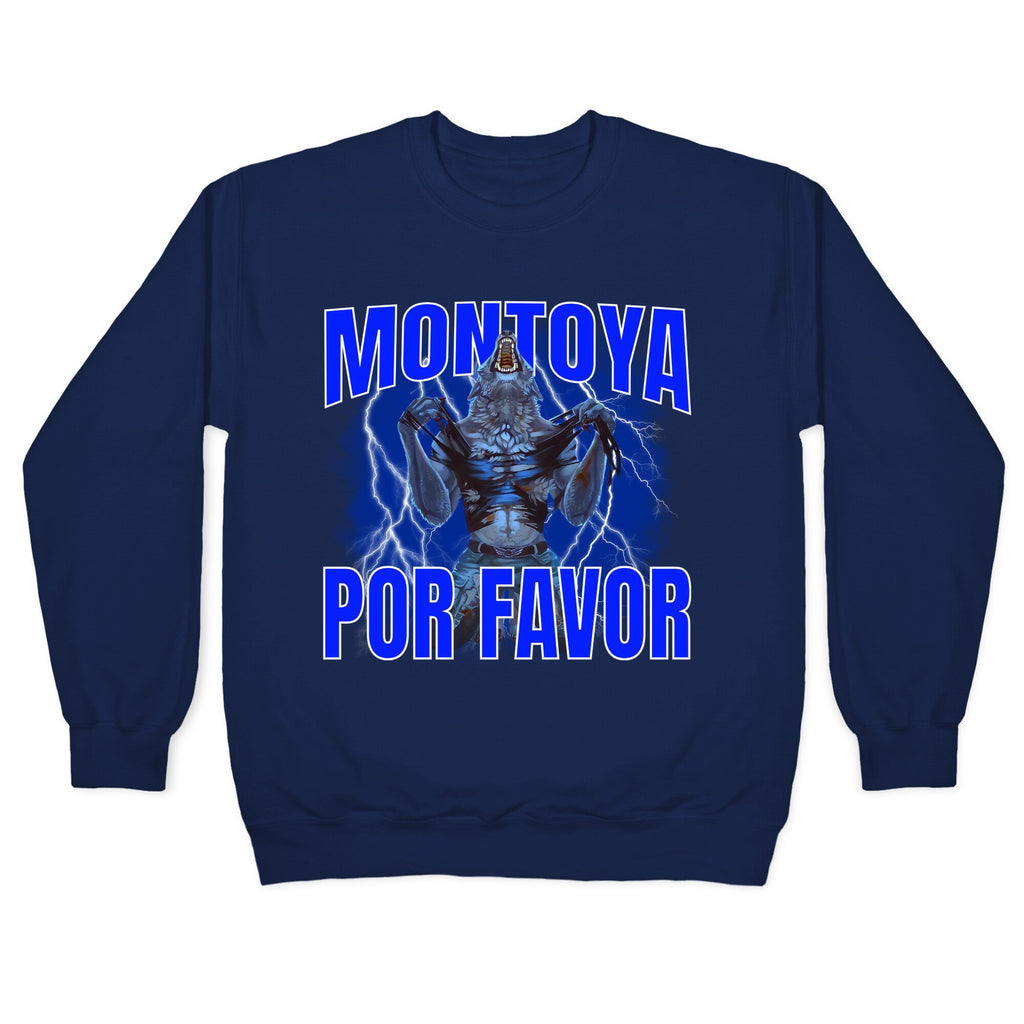 Montoya Por Favor Wolf Meme Crewneck Sweatshirt