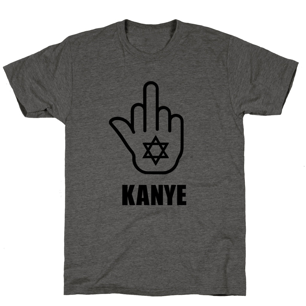 Middle Finger F Kanye Unisex Triblend Tee