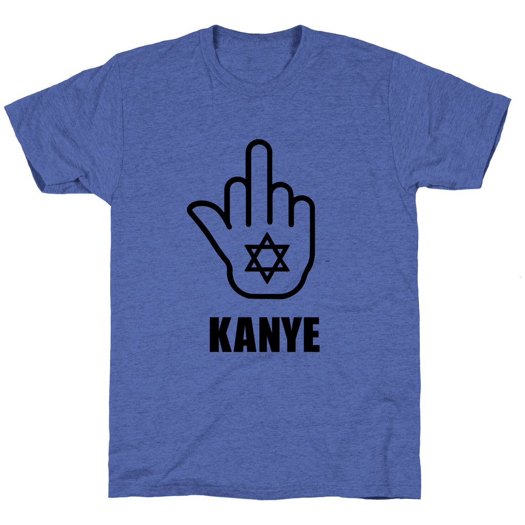 Middle Finger F Kanye Unisex Triblend Tee