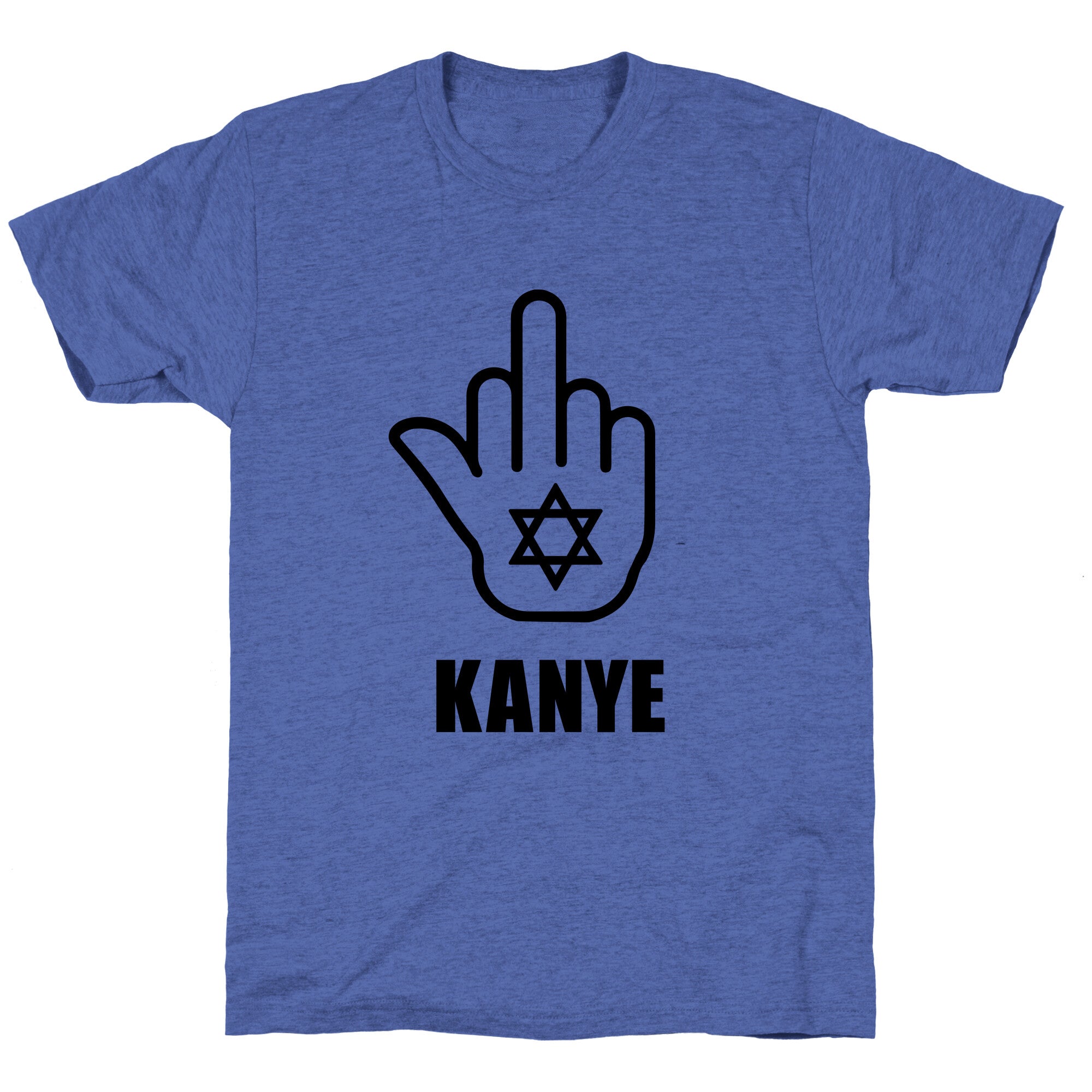 Middle Finger F Kanye Unisex Triblend Tee