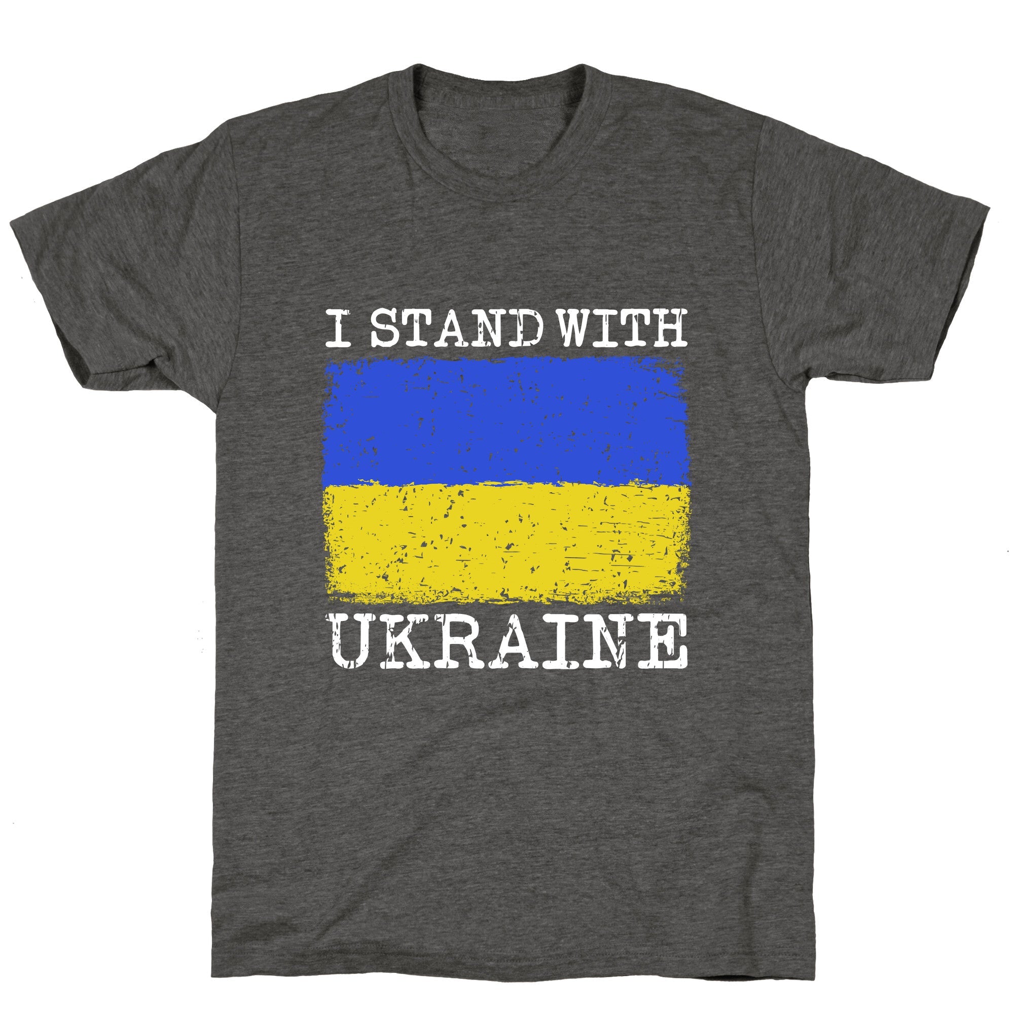 I Stand With Ukraine Unisex Triblend Tee