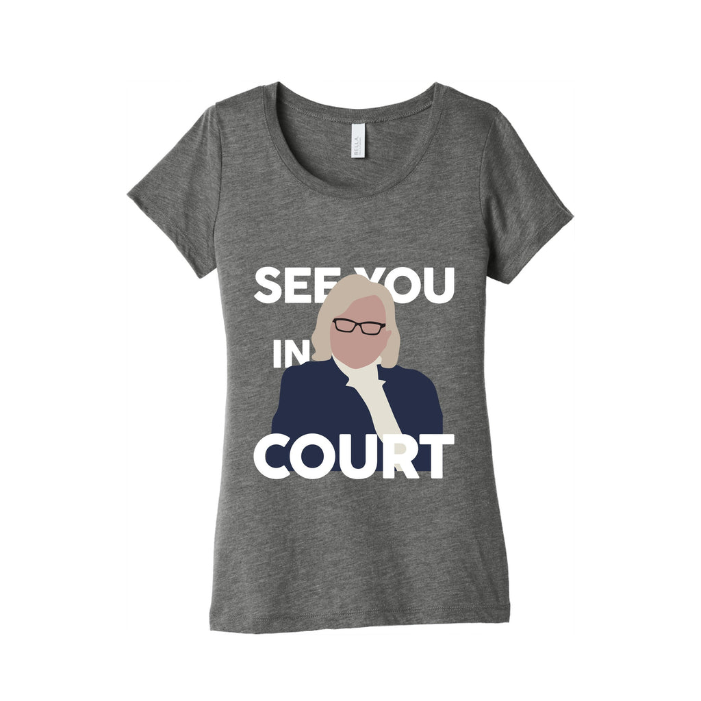 Governor Janet Mills See You In Court  Womens Triblend Tee