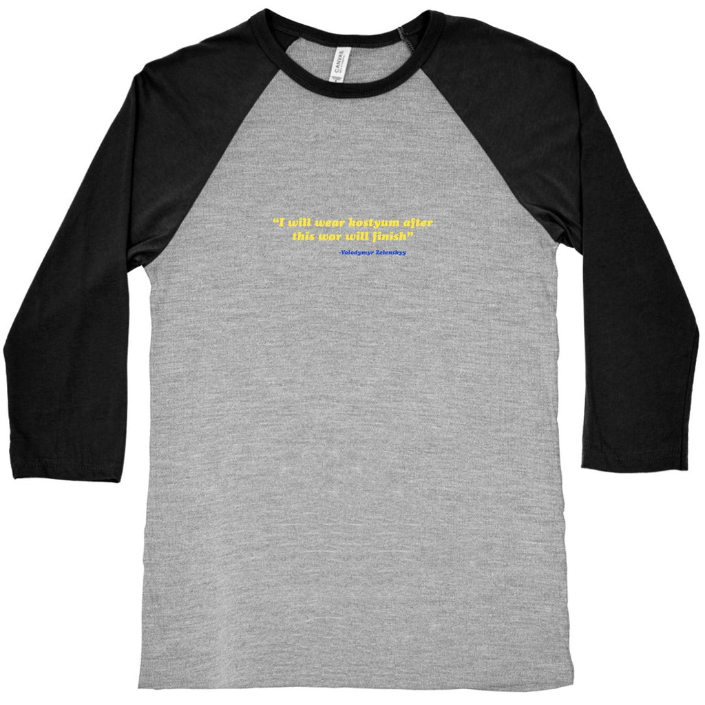 Zelensky Costume Quote Baseball Tee
