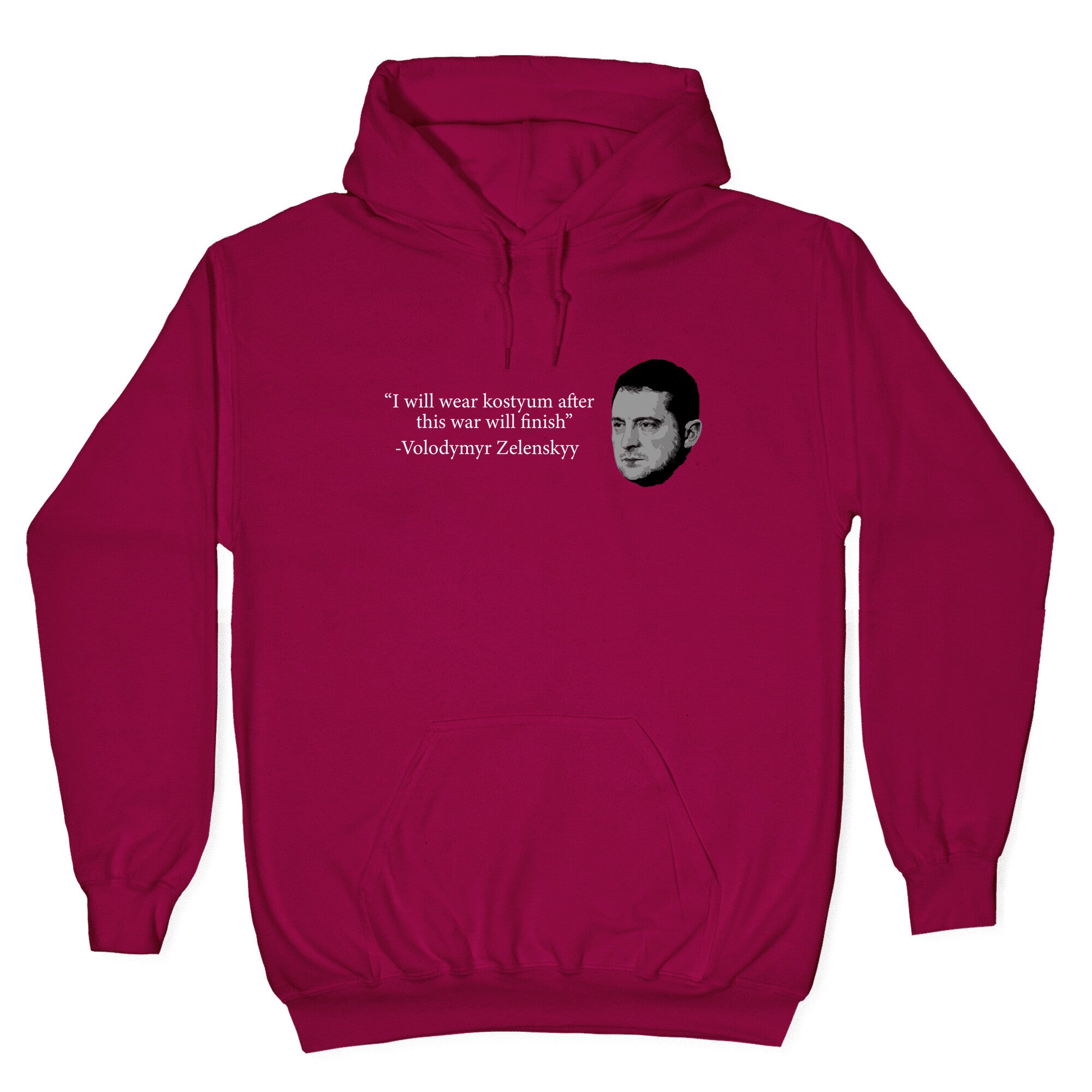 Zelensky Trump Costume Quote Hoodie