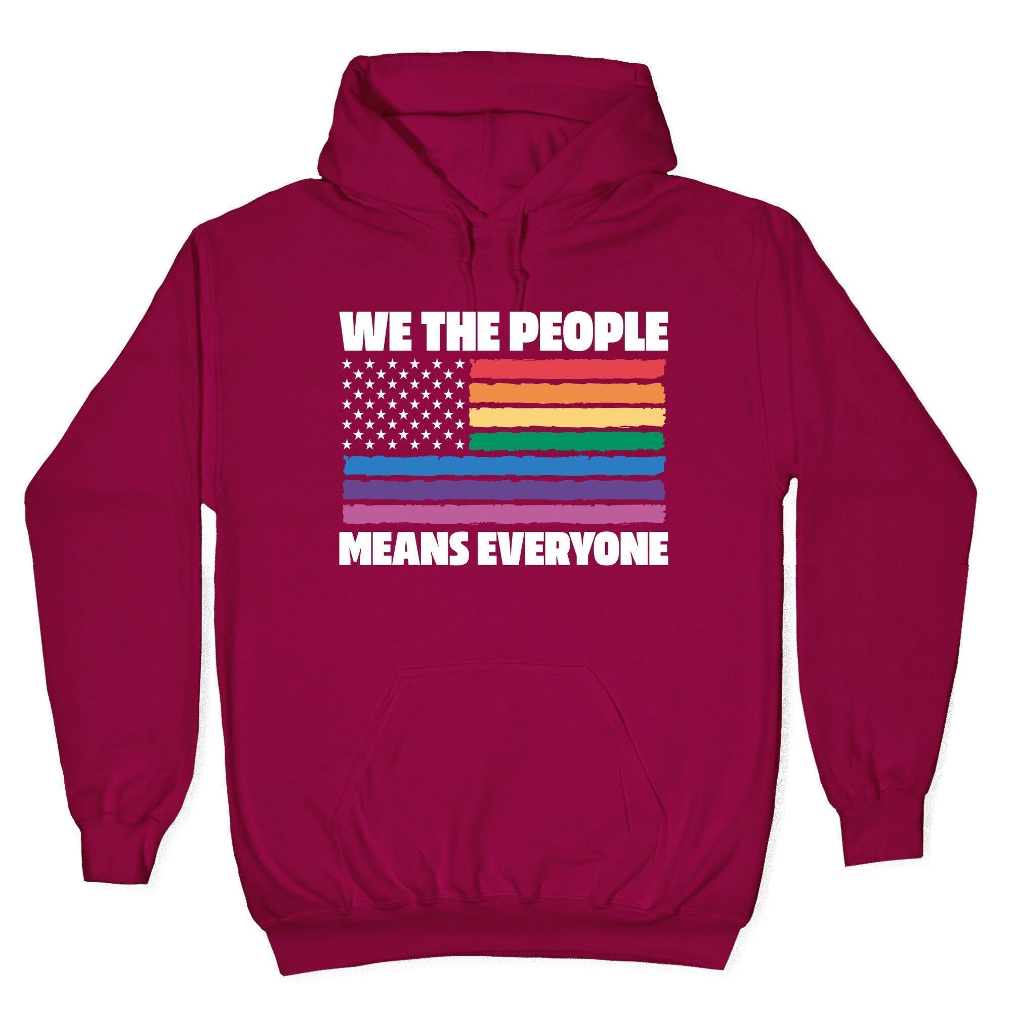 Rainbow Flag We The People Hoodie